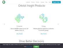 Tablet Screenshot of orbitalinsight.com